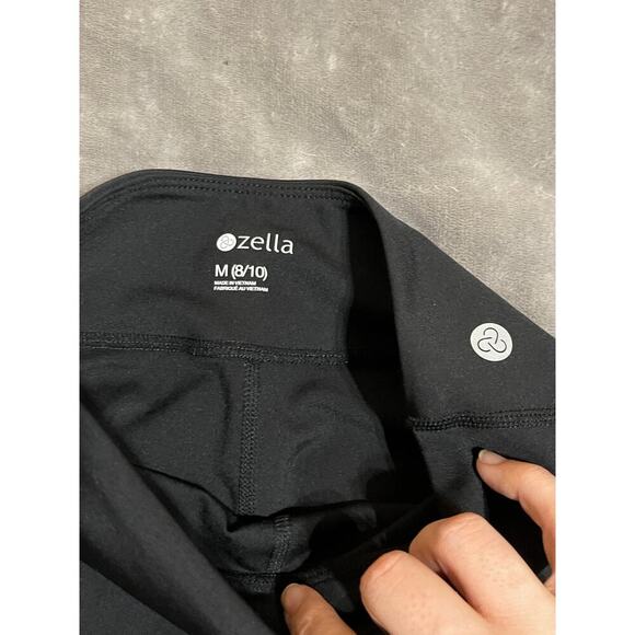 NWOT Zella Girl Kid Black Athletic Shorts Leggings‎ Size M 8/10 Pockets Causal - Picture 3 of 4
